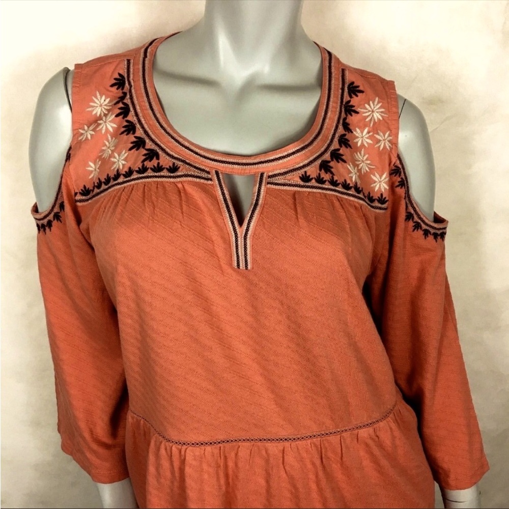 Style & Co Adorable Cold Shoulder Blouse Size L NWOT - Picture 5 of 7